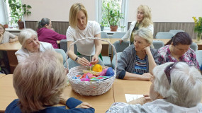 в областной библиотеке для слепых организовали фольклорную программу "Мастерами славится Россия" - фото - 2