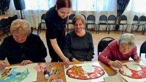 сотрудники Художественной галереи побывали в гостях у членов Клуба золотого возраста - фото - 4